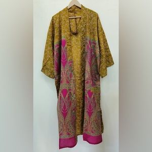 Women's Upcycle Sari Saree Robe